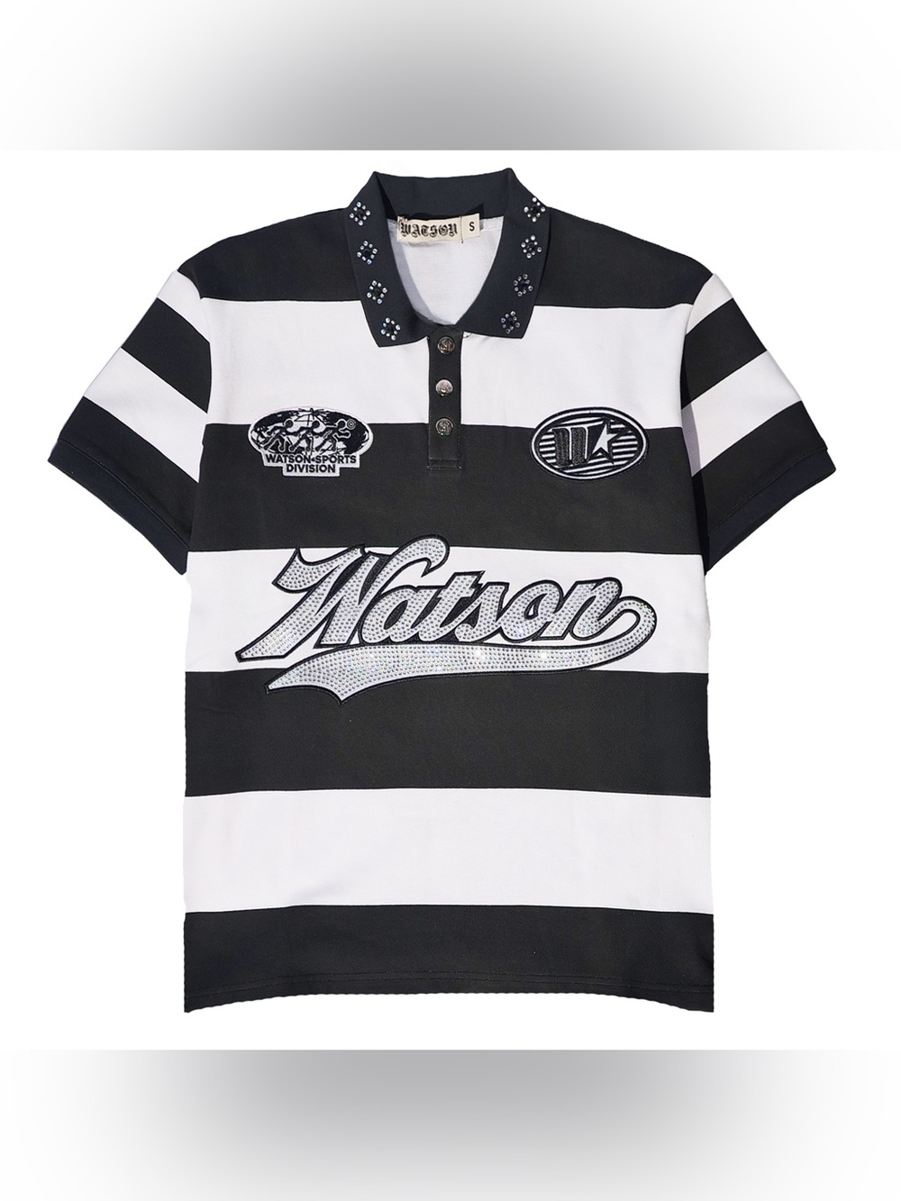 WATSON RUGBY POLO (BLACK/WHITE)